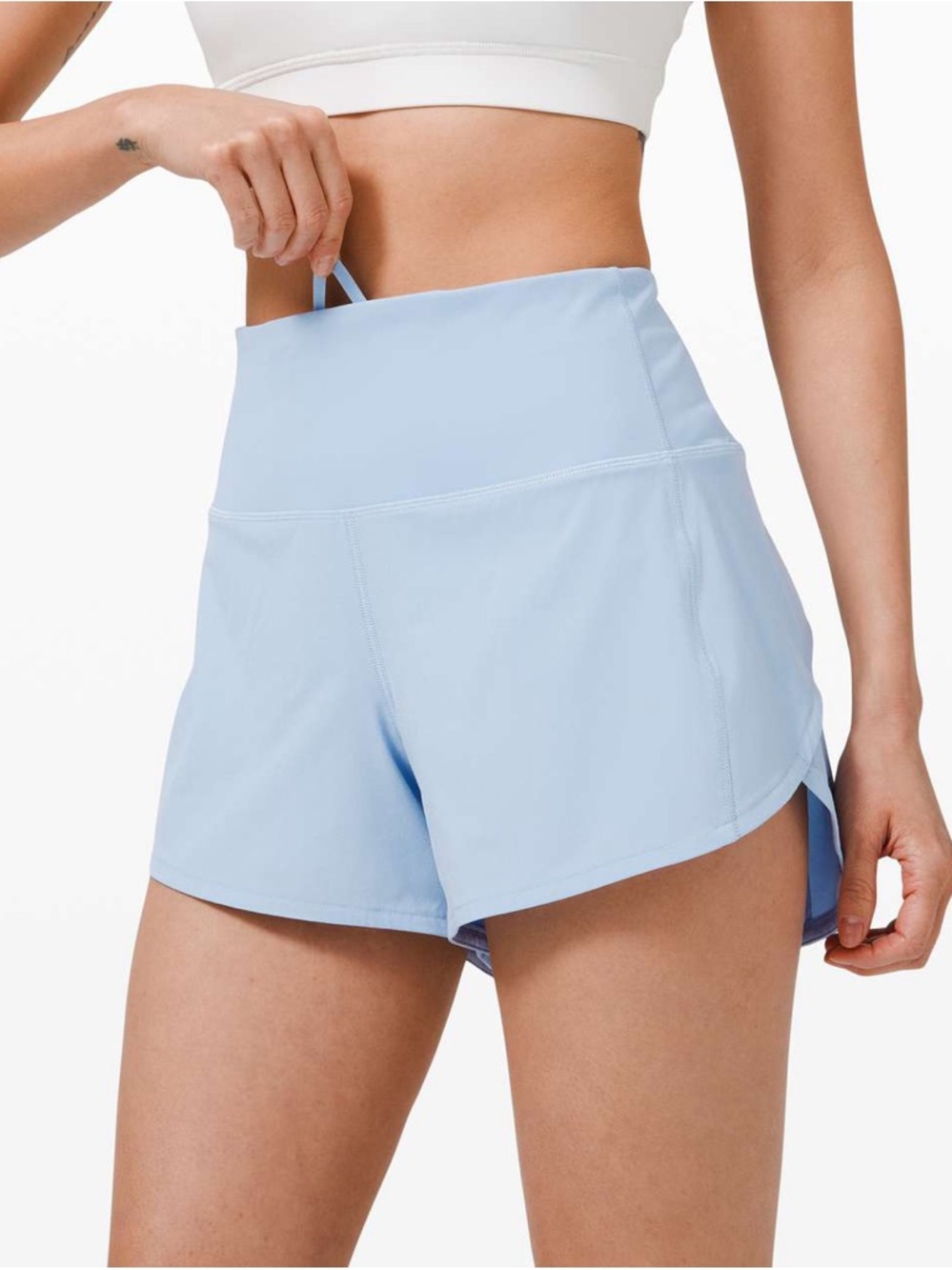 Lululemon Speed Up Short- Light Blue